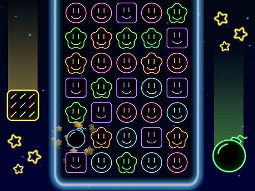 Neon Crush Match 3 Puzzle