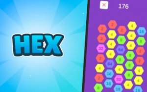 Hexagon 2048 Number Merge