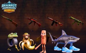 Brainrot Soundboard: firearm Sounds & Spooky Animations Game