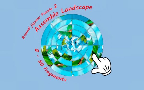 Round Landscape Puzzle Game